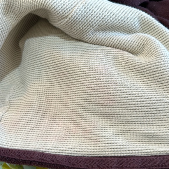 Modern Culture dark maroon fleece zip up hooded sweat jacket size Large - Picture 6 of 6